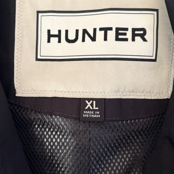 Hunter Women's Rain Jacket, Water Resistant Cotton, Black, Size XL - Picture 3 of 3